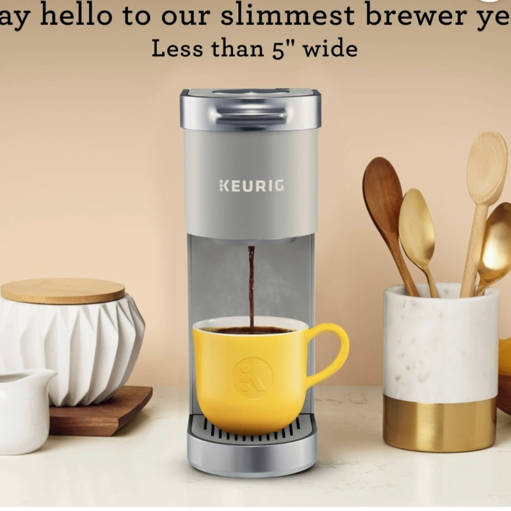 Keurig Compact Coffee Brewer - Silver and Gray